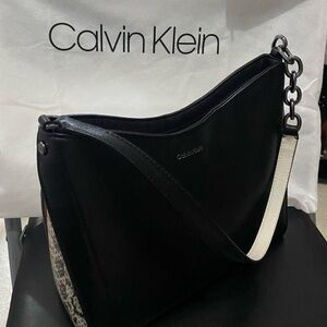 Calvin Klein Bag With Python Print Accent